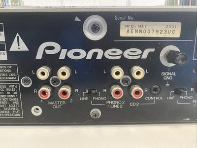 Pioneer DJ Mixer DJM-300-S - Parts or Repair | eBay