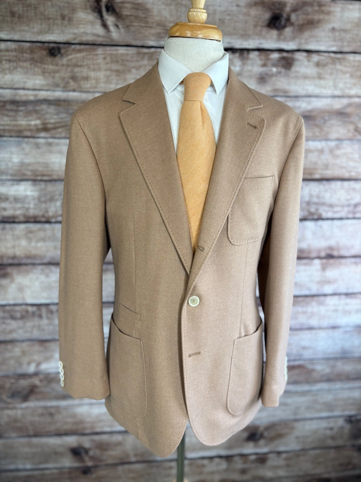 Brunello Cucinelli — NWT Brunello Cucinelli Wool Cashmere Blazer Size 42 (52 EUR) Camel