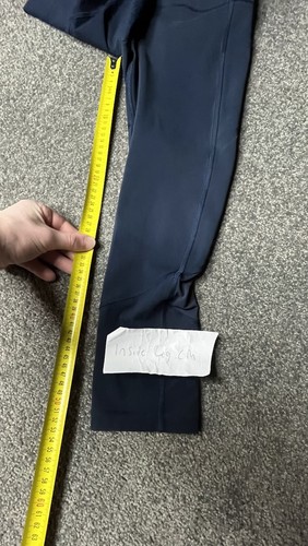 Lululemon Pace Rival Crop Womens Size 6 Blue High Rise Tight Luxtreme Mesh 21” - Picture 15 of 15