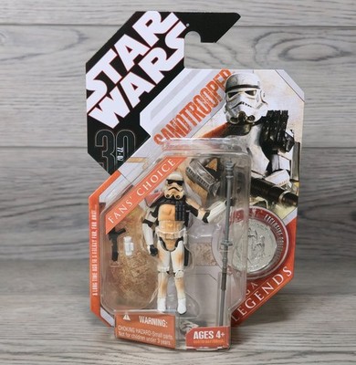Hasbro Star Wars 30th Anniversary Sandtrooper Action Figure Saga Legends Coin