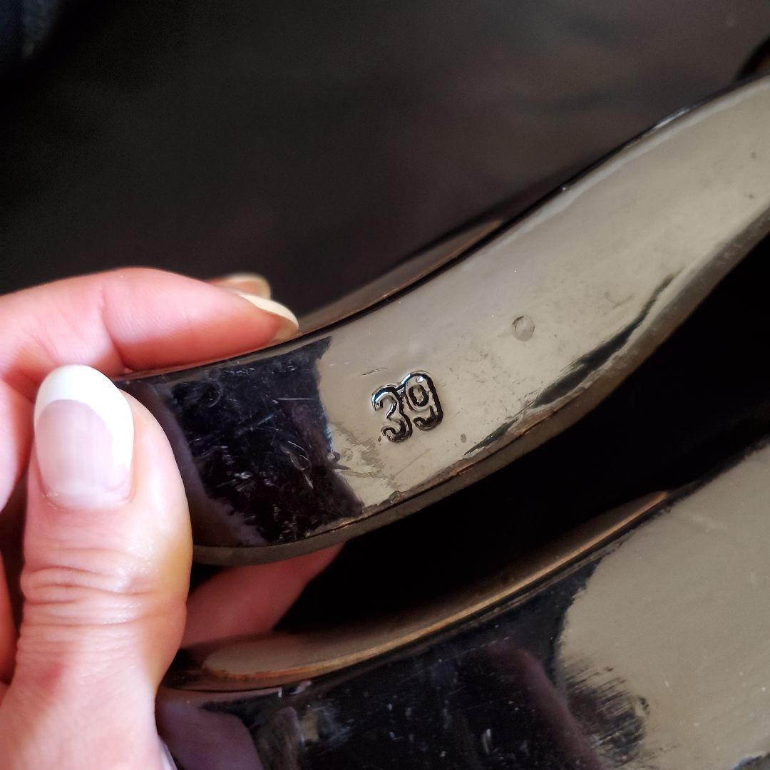 Chanel Jewel Flat Sandals Coco Mark Black Satin Size 39 US About9 For Women thumbnail 6