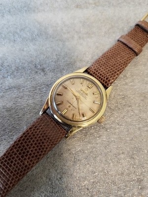 VINTAGE OMEGA CONSTELLATION GOLD-CAP 551 MONOCOQUE AUTOMATIC WATCH-RUNS GOOD