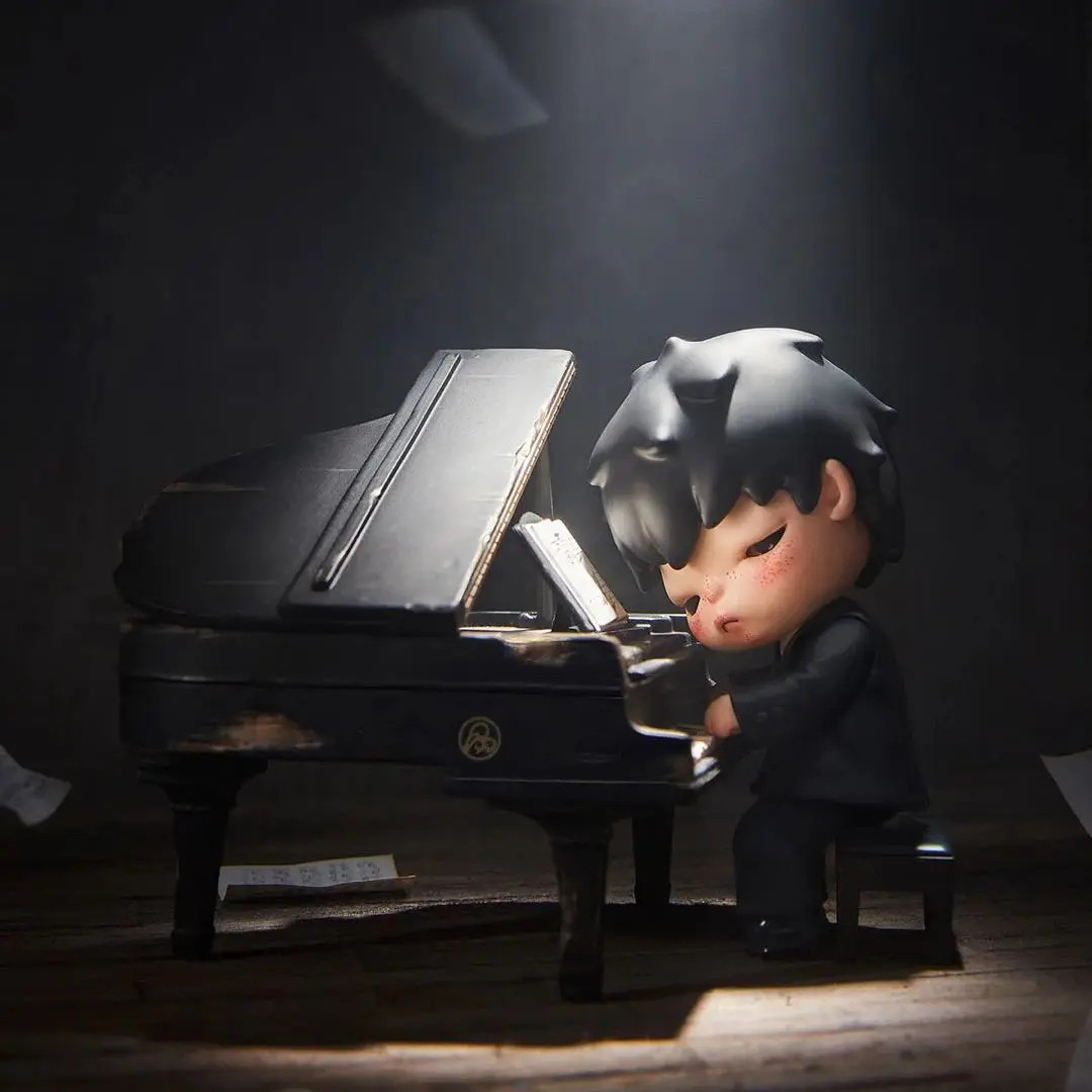 NEW POP MART HIRONO The Pianist Figure