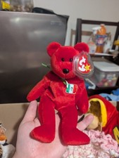 Ty Beanie Baby Osito Mexican Flag Bear RARE w/ Yellow  White Ribbon