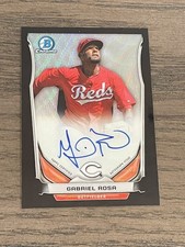 2014 Bowman Chrome Prospect Black Wave Refractor Gabriel Rosa #BCAP-GR Reds /50