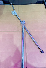 Unbranded Boom Cymbal Arm w/ Dual Clamps Chrome Adjustable
