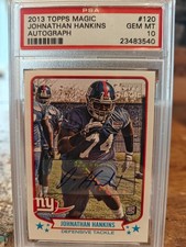 2013 Topps Magic PSA Johnathan Hankins RC Auto Giants Oakland Raiders Cowboys