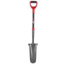 Garden Drain Spade Digging Shovel with Root Saw, 44" Heavy Duty Tool