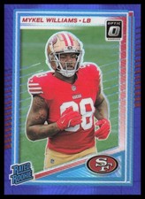 2025 Donruss Optic #210 Mykel Williams San Francisco 49ers Blue Scope Football