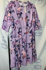 NWT BloomChic Lavender Floral/Ruffle Dress, Size 22/24