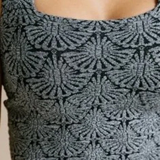 Camisa sin mangas COCO AND SHAY para mujer talla grande 2X 3X tejida jacquard texturizada Foto 4 de 4