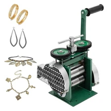 DYRABREST Jewelry Rolling Mill Machine, Manual Combination Wire Flat Metal