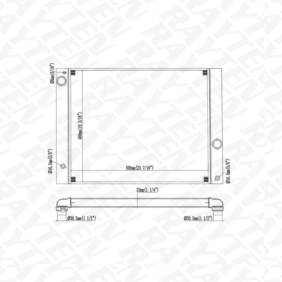 CU2942 Radiator for BMW 525i 528i 530i 535i 528xi 535xi 525xi 530xi 17117534914 Foto 2 de 4