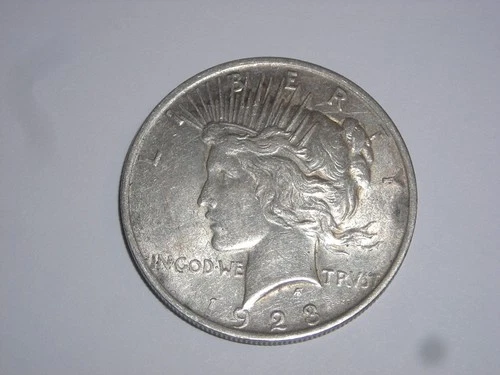 1923 Peace Silver Dollar { Philadelphia } Good ++ Circculated Condition