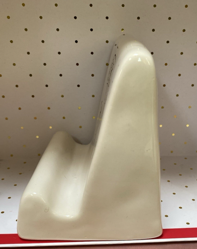 Rae Dunn CALL ME Phone and Tablet Holder White Glossy Artisan Collection Magenta - Photo 3 sur 9