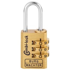 Burg-Wächter 8020M lucchetto a combinazione Combi Lock 80 - tre rulli numerici, staffa