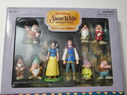 Walt Disney's Snow White and the Seven Dwarfs Poseable Figures Gift Set SEALED - 第 1/4 張圖片