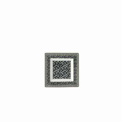 Rosenthal Versace Schale La Greca Signature Black, Porzellan, 14 x 14 cm