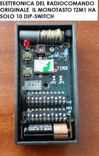TELECOMANDO RADIOCOMANDO COMPATIBILE BFT 30,875 MHZ TZM 2 CON 10+10 DIP-SWITCH - Picture 3 of 3