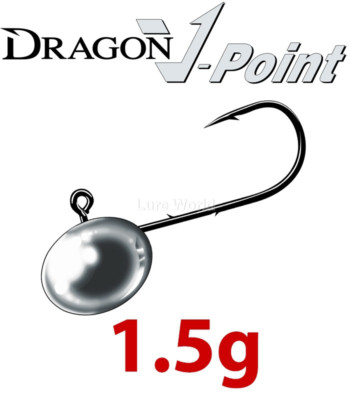 Jigkopf, Dragon V-Point X-Fine, 1,5g,/3er, Jighaken, Angelzubehör, SALE!