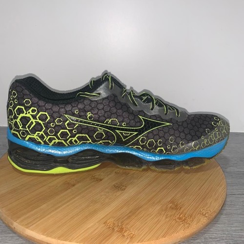 Scarpe da corsa uomo Mizuno Wave Prophecy 3 taglia 15 nero verde sneakers *DIFETTI - Foto 2 di 10