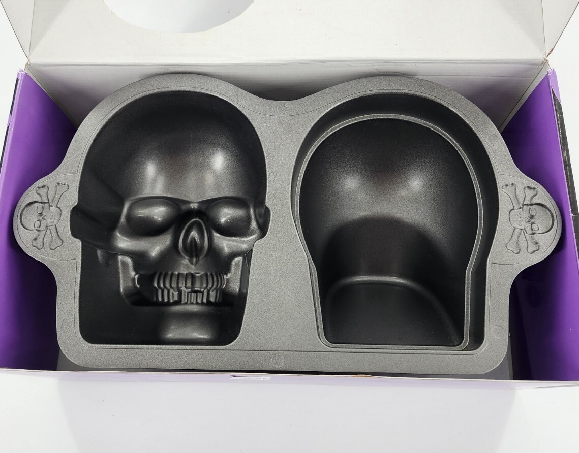 Wilton Dimensions 3D Skull Cake Pan Halloween Day Of The