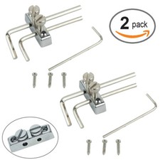 2pcs Guitar Bass Allen Key Headstock Wrench Holder for Floyd Rose Tremolo Silver