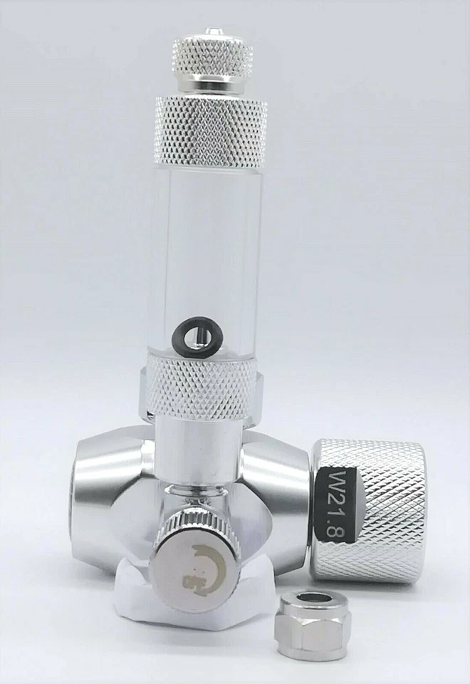 Regolatore di pressione CO2 acquario alte prestazioni con manometro e contabolle - Immagine 2 di 4