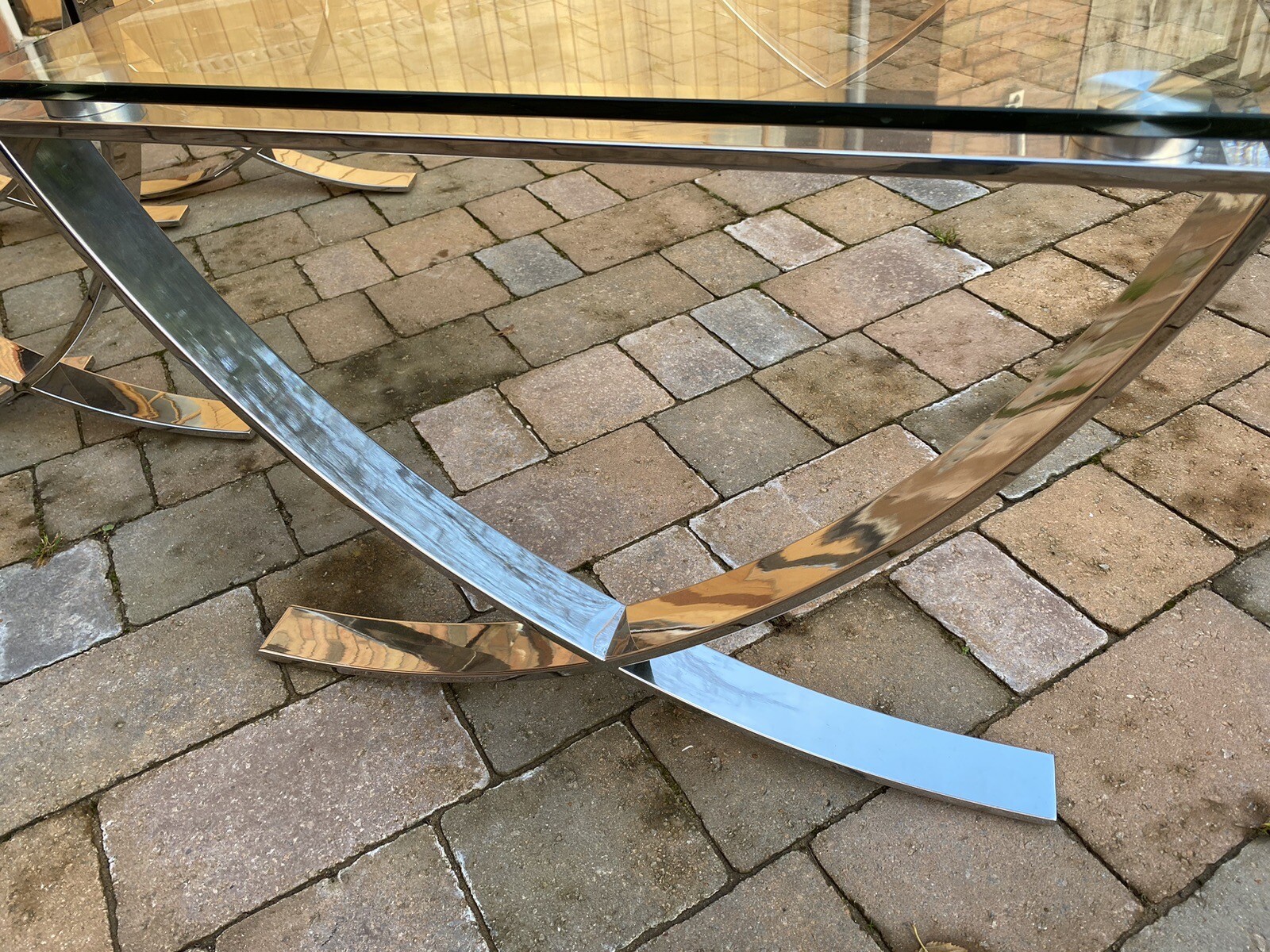 Set Of Three Glass Tables (John Lewis) eBay