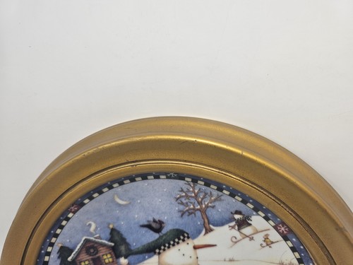 Franklin Mint Heirloom por Debbie Mumm Polar Express Plato de Navidad Porcelana - Imagen 5 de 8