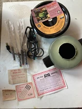 Regal Party Time Electric Fondue Set #6711 Avocado Green MCM w/ accessories