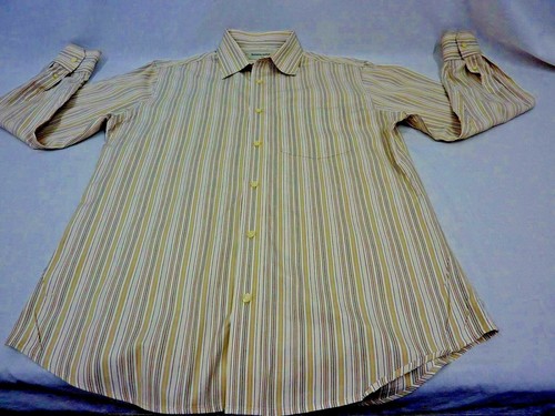 Banana Republic Mens Size Medium Button Front Striped Shirt Excellent Condition - Picture 4 of 5