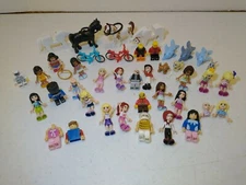 Lot of Lego Friends Minifigures Animals Accessories & Assorted Parts 50+ Pieces 