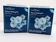 Hello Hobby Flower Making Kit Makes 6 Flowers Aqua Lot of 2 Crafting New