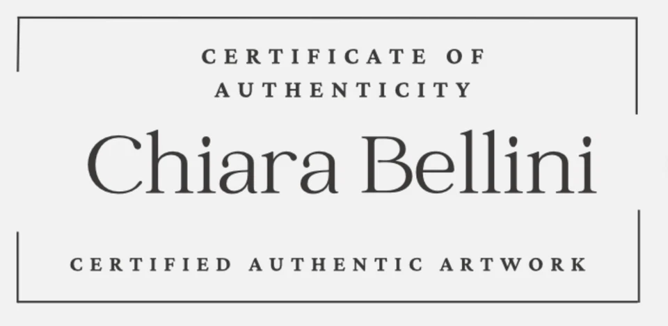 CHIARA BELLINI + MIU MIU SUPPE Handsignierter Originaldruck ✅ COA - Bild 3 von 3