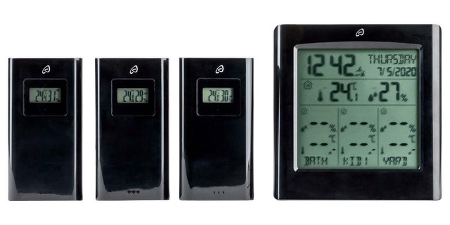 wetterstation mit drei sensoren