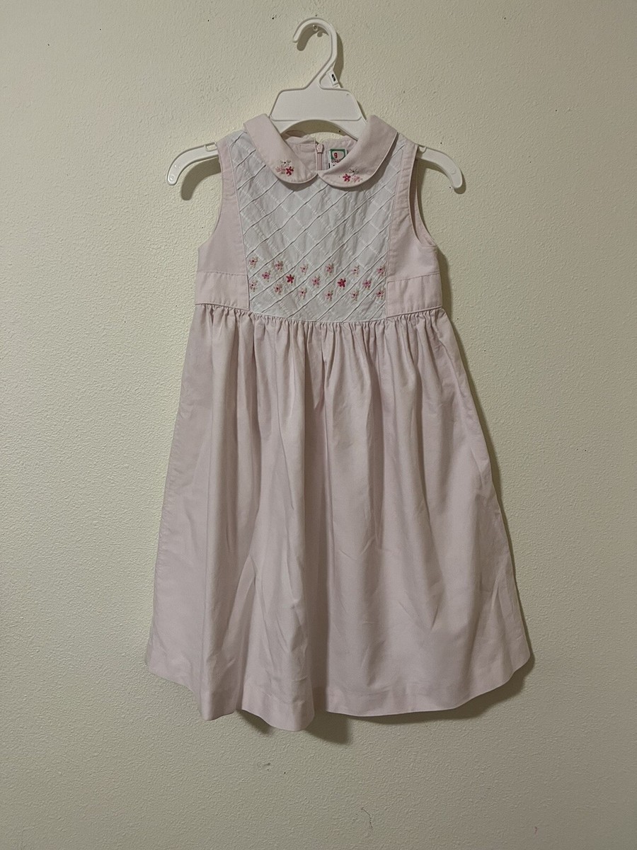 Robe Fille Gymboree Taille 6 - Rose/gris/bleu, Sans Manches, 100% Coton, Très Bon état