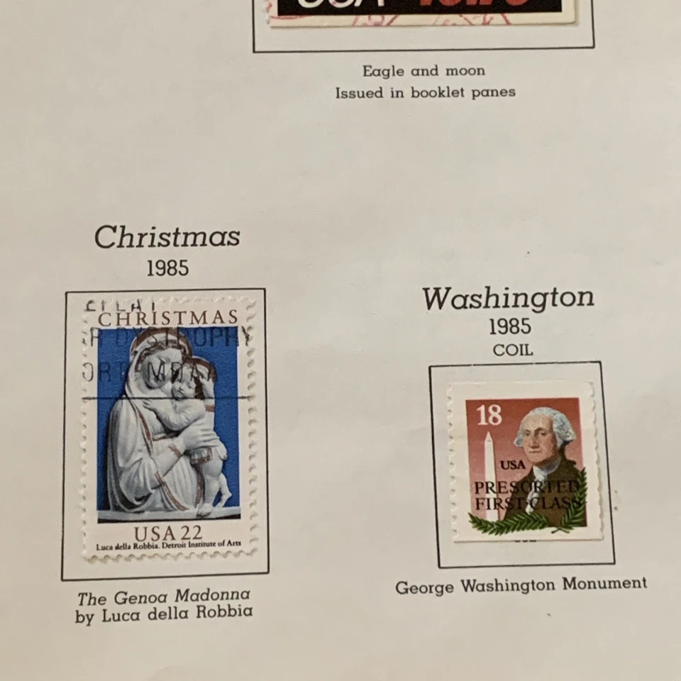 1985 U.S. STAMP LOT ON ALBUM PAGE. $10.75 EAGLE GIFT IDEA FOR GRANDPA DAD - Image 3 of 4