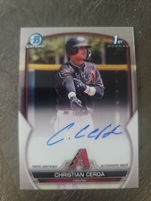 2023 Bowman Chrome🔥Christian Cerda🔥1st Auto