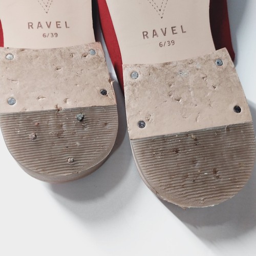 Ravel Size 6 Shoes Slip On Suede Mule Rust Orange Flats - Picture 4 of 4
