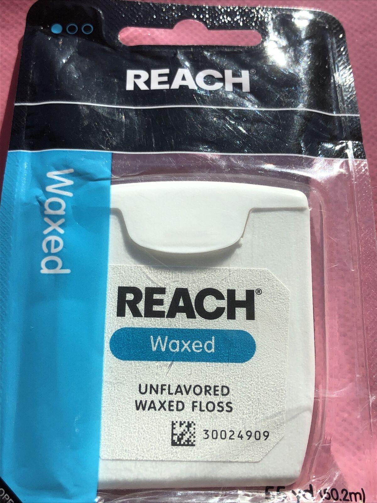 REACH Unflavored In stock Waxed Dental Baltimore Mall 55 yds Floss