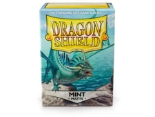 Matte Mint Case Display 10 Packs Dragon Shield Sleeves Standard Size