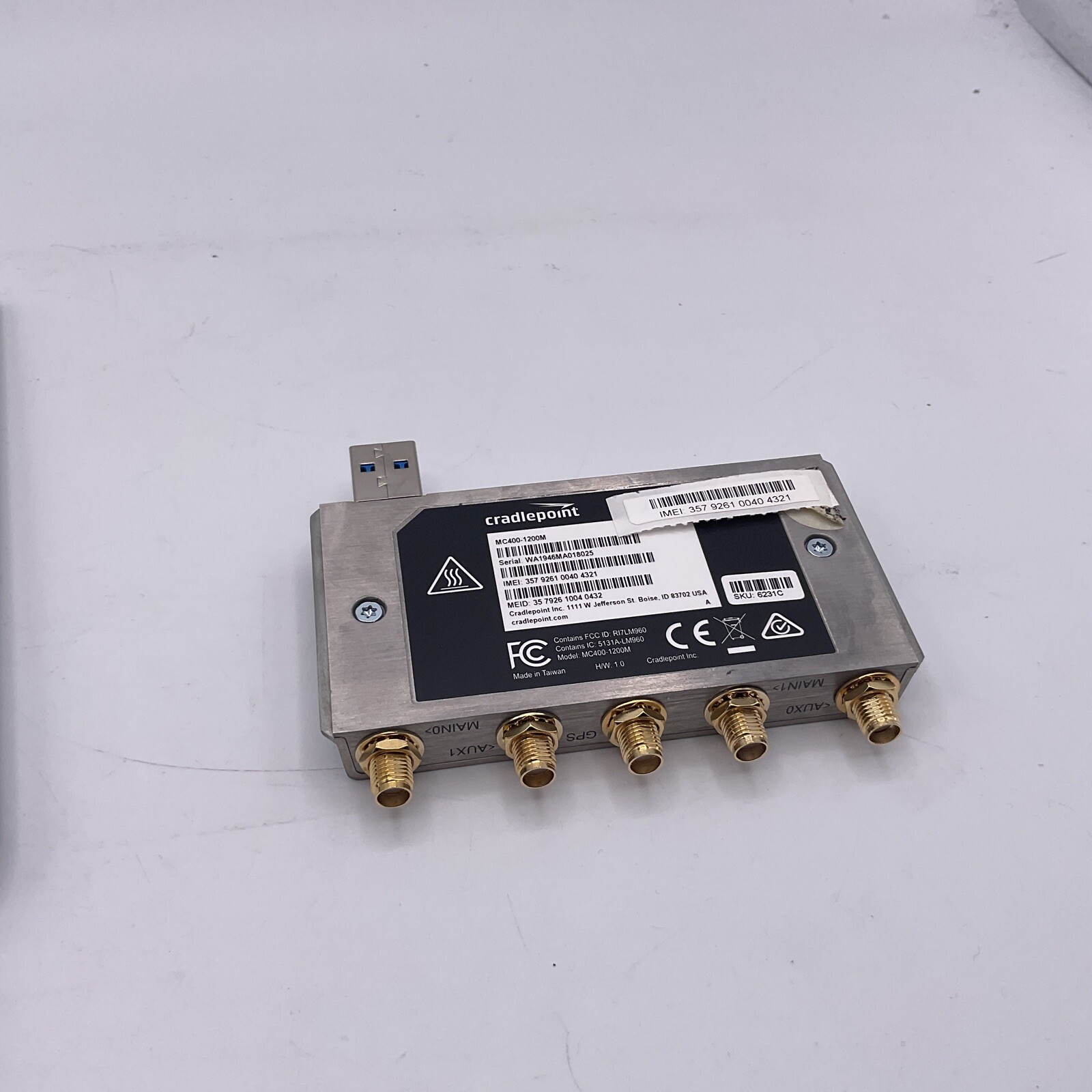 Cradlepoint Wireless Cellular Modem (BA-MC400-1200M-B) for sale online ...