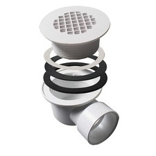 Low Profile Shower Drain Replacement Accessorie 1.5 Side Outlet Drain Assembly6X