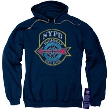 NYPD NEW YORK CITY HIGHWAY PATROL Licensed Hooded and Crewneck Sweatshirt SM-3XL