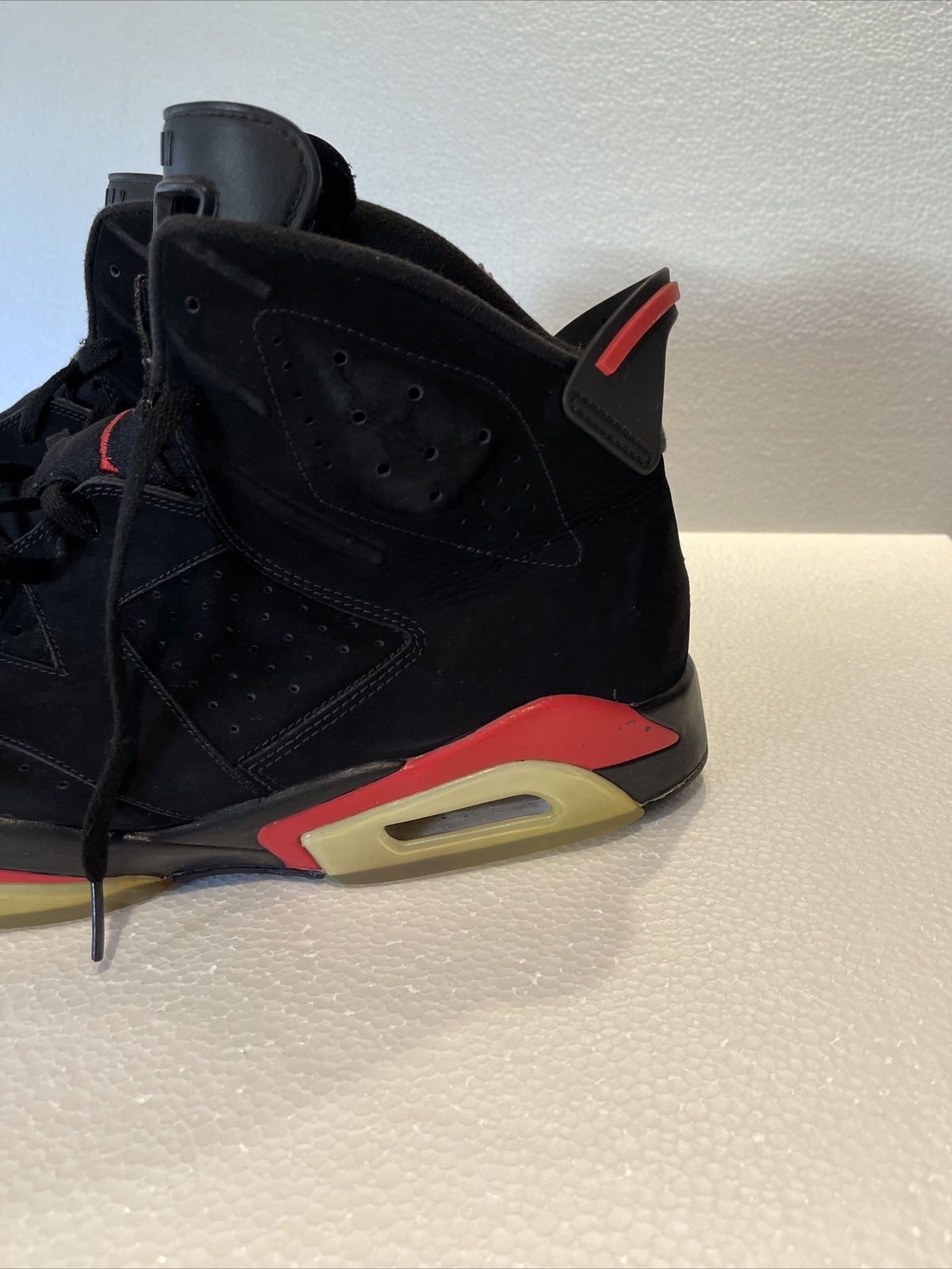 2010 NIKE AIR JORDAN 6 VI RETRO BLACK-INFRARED Size 18 384664-003