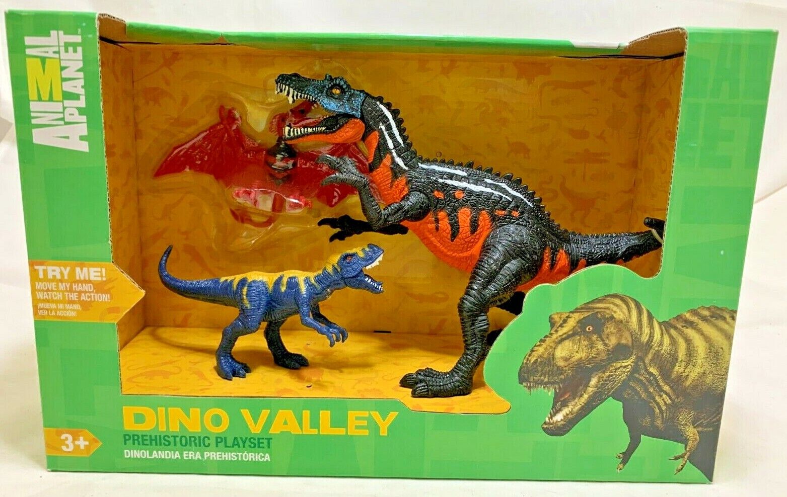 TRU Animal Planet SUCHOMIMUS PTERODACTYL BABY T-REX Dinosaur Dino Valley  Playset