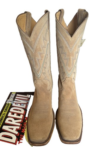 Bottes Western Tony Lama En Cuir De Lézard Exotique - Taille Homme 10D (Occasion, État Correct)