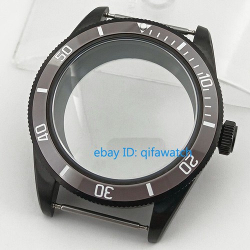39mm black Watch Case Dome Sapphire Fit NH34 NH35 NH36 ETA 2824 PT5000 Movement - Picture 34 of 39