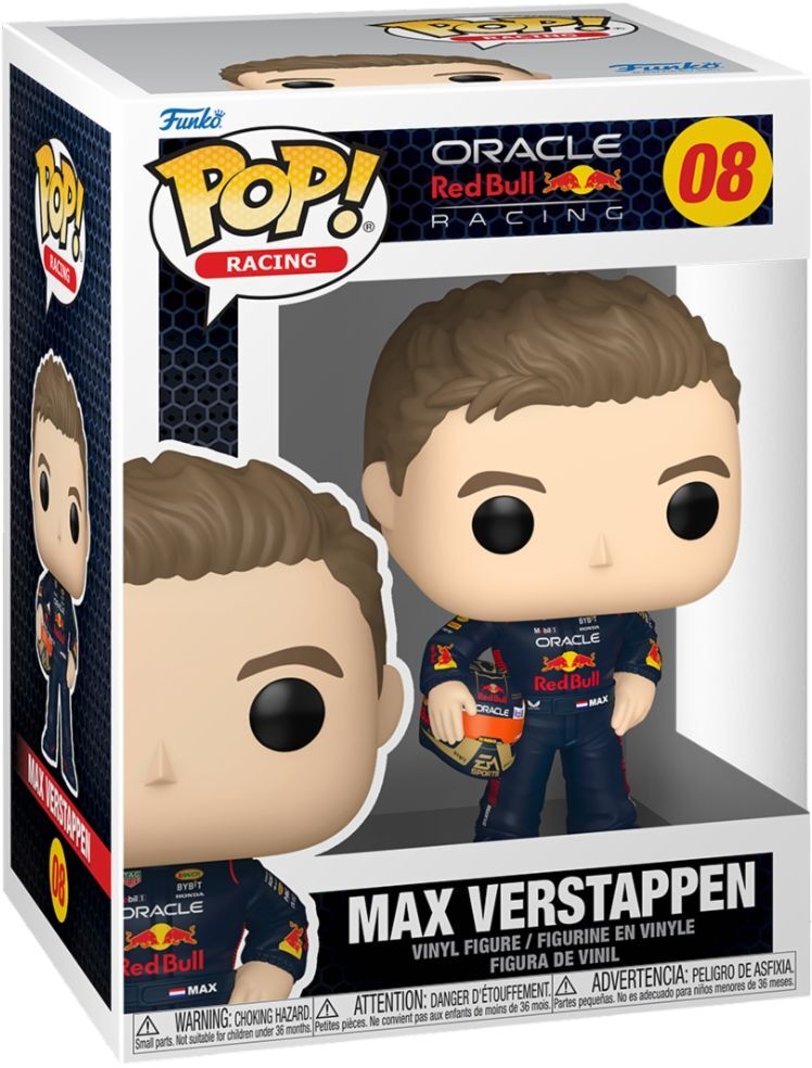 Gadget - Formula 1: Funko Pop! Racing - Max Verstappen (Vinyl Figure 08) - Funko